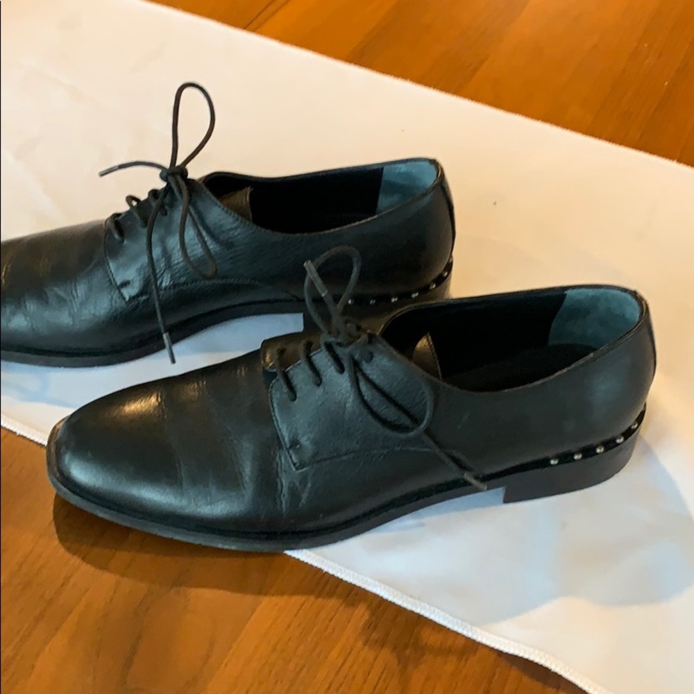 Barker London black oxfords EUC EU 40 US 9 tts